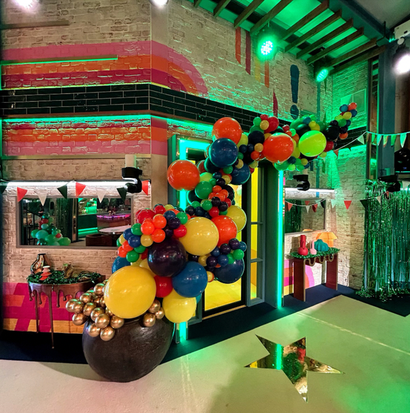 Celebrity Big Brother Balloon Cascade