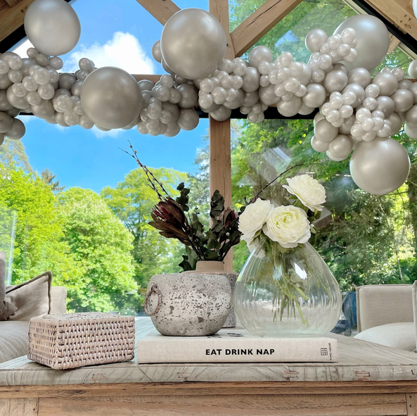 Silver Balloon Garland