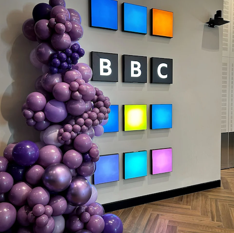 Purple Balloon Column