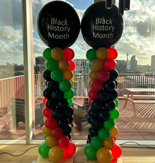 Black History Month Balloon Towers