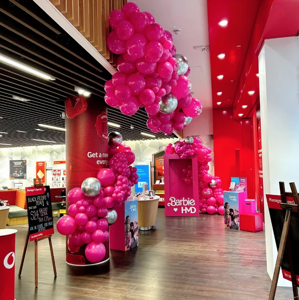 Cascading Balloon Display