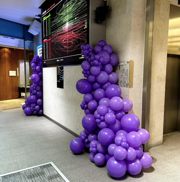 Purple Balloon Column