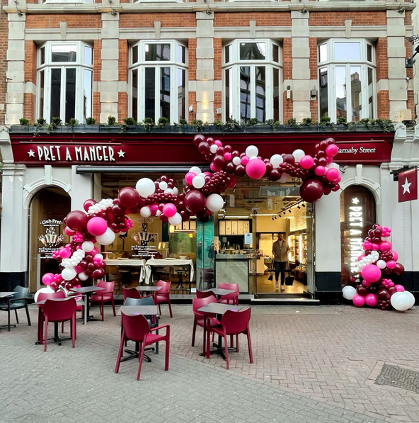 Cascading Balloon Disply