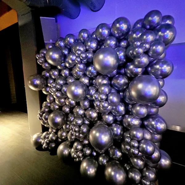 Silver Balloon Wall
