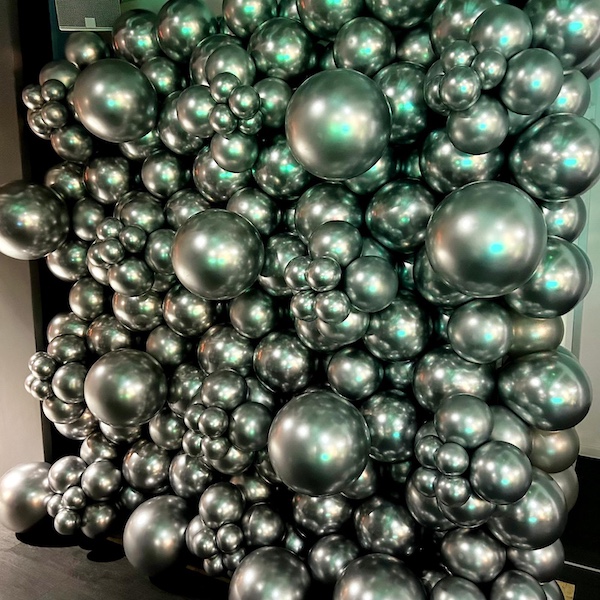 Silver Balloon Wall For Superdrug