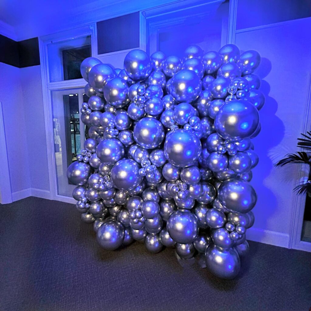 Silver Balloon Wall