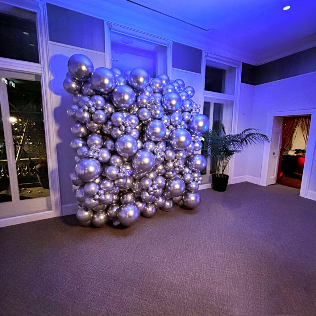 Silver Balloon Wall