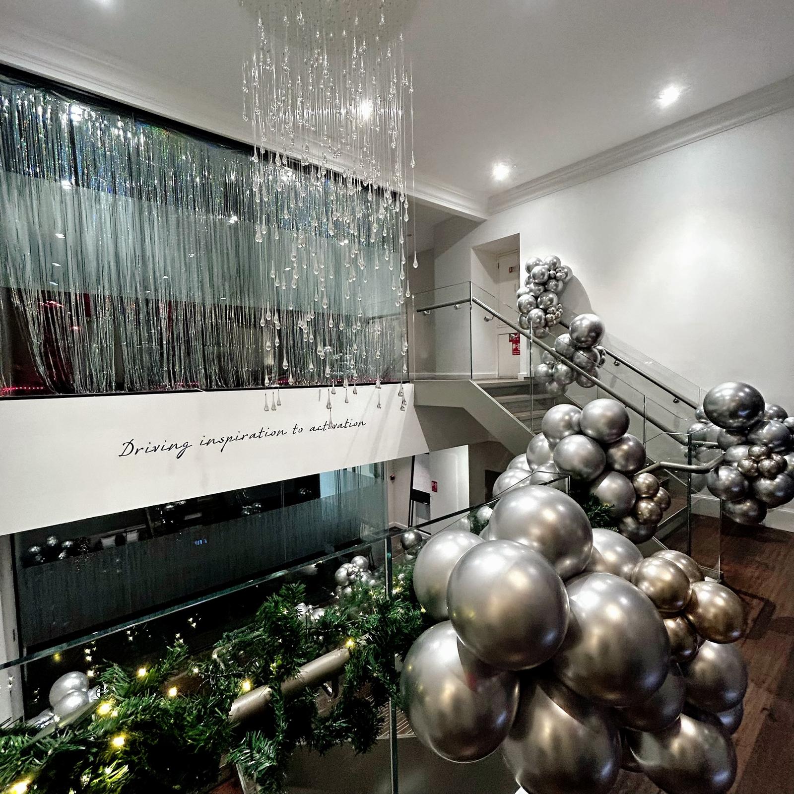 Staircase Balloons Silver