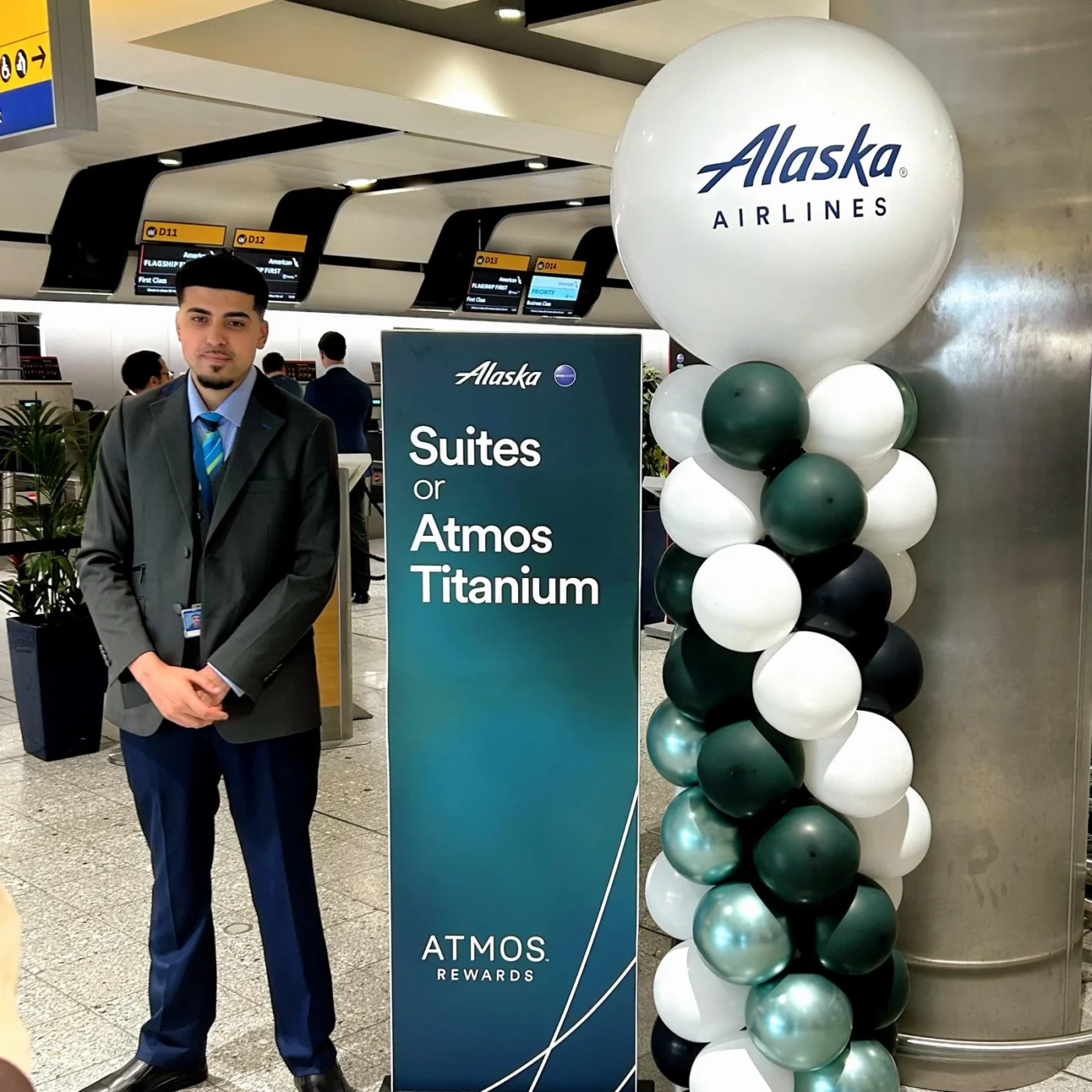 Airports balloon installation by London Balloons